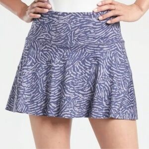 Athleta Ace Printed Tennis / Pickleball Skort • Purple & Blue